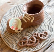 chocolade schoen met foto bedrukken voor sinterklaas
